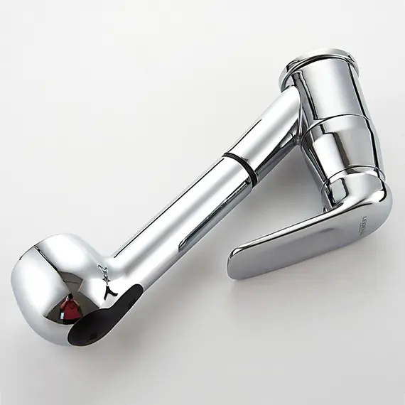 Смеситель для кухни с выдвижной лейкой с душем Ledeme H48 L6048 хром, изображение 10