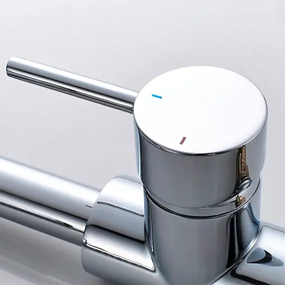 Смеситель для кухни с выдвижной лейкой с душем Ledeme L6155 хром, изображение 10