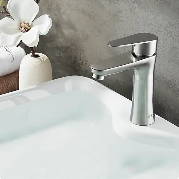 Смеситель для раковины Ledeme R L71002 суперсталь, изображение 3