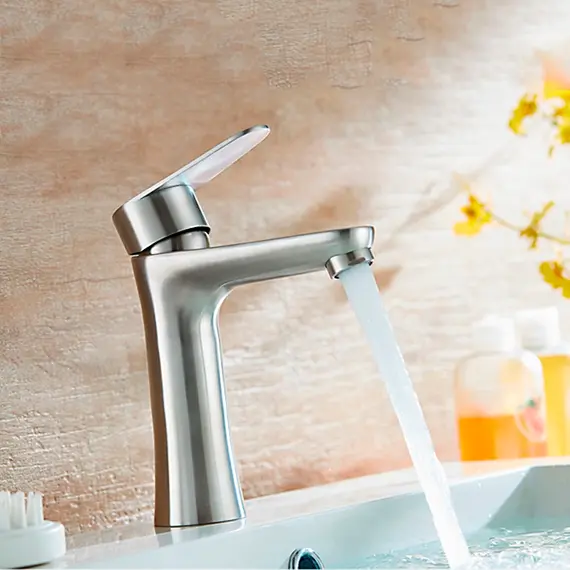 Смеситель для раковины Ledeme R L71002 суперсталь, изображение 5