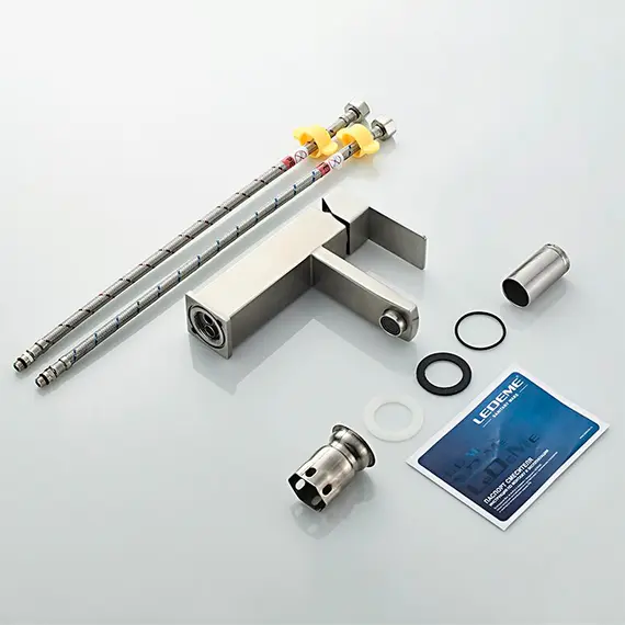 Смеситель для раковины Ledeme R L71033 суперсталь, изображение 10