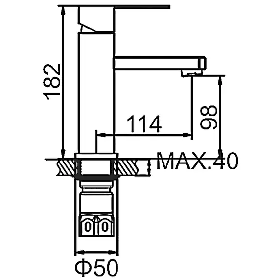 Смеситель для раковины Ledeme R L71033 суперсталь, изображение 2
