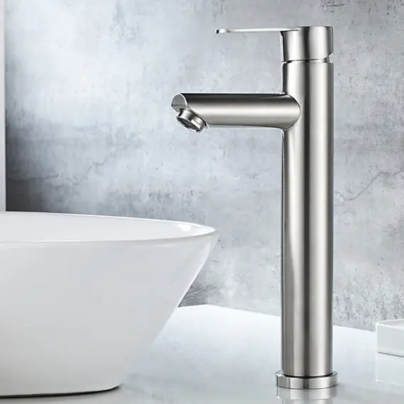 Смеситель для раковины Ledeme R L71103 высокий суперсталь, изображение 10