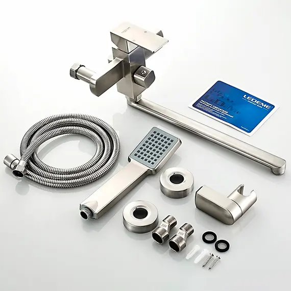 Смеситель для ванны Ledeme H33 L72233 нержавеющая сталь, изображение 10