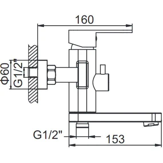 Смеситель для ванны Ledeme H716 L73216 нержавеющая сталь, изображение 2
