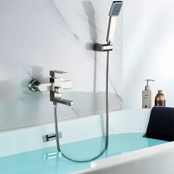 Смеситель для ванны Ledeme H33 L73233 суперсталь, изображение 4