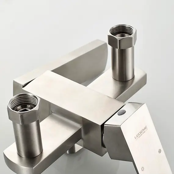 Смеситель для ванны Ledeme H33 L73233 суперсталь, изображение 7