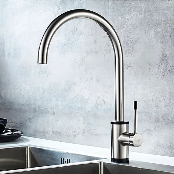 Смеситель для кухни Ledeme L74013 суперсталь, изображение 4