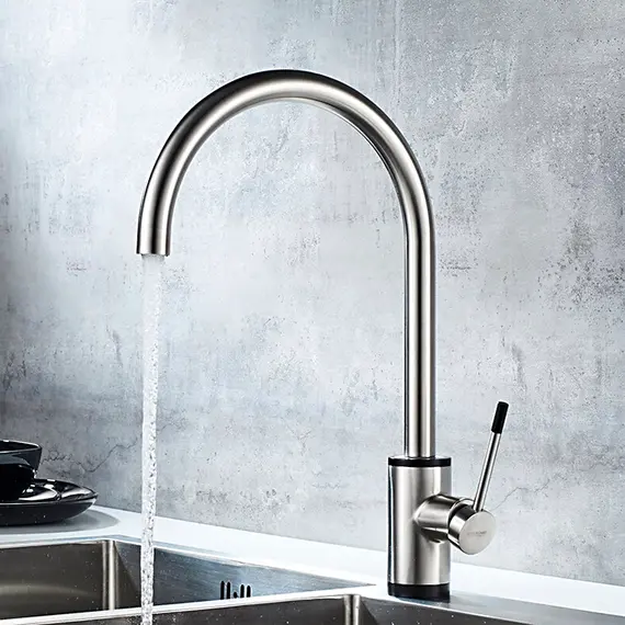 Смеситель для кухни Ledeme L74013 суперсталь, изображение 5