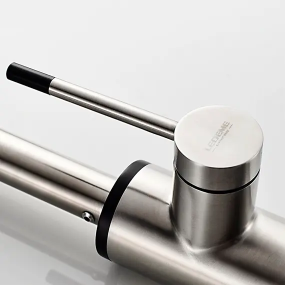 Смеситель для кухни Ledeme L74013 суперсталь, изображение 9