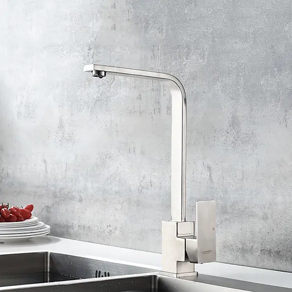 Смеситель для кухни Ledeme L74033 суперсталь, изображение 4