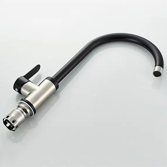 Смеситель для кухни Ledeme L74105B черный черный/суперсталь, изображение 6