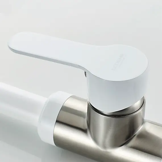 Смеситель для кухни Ledeme L74105W белый/суперсталь, изображение 6