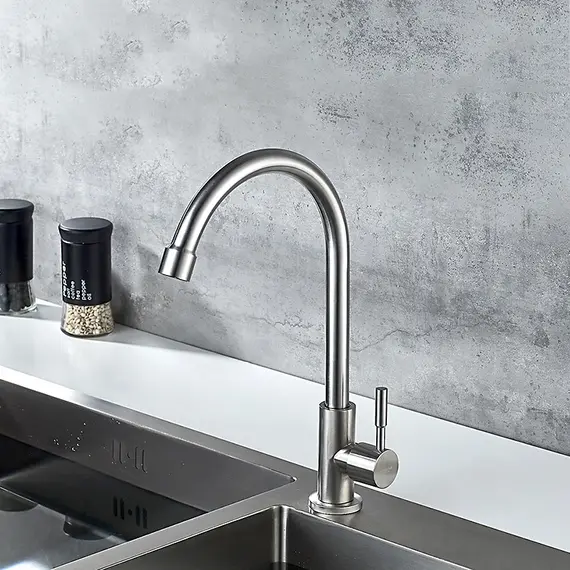 Кран для холодной воды Ledeme L74195 суперсталь, изображение 3