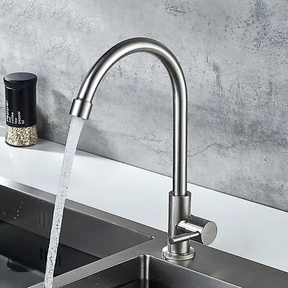 Кран для холодной воды Ledeme L74195 суперсталь, изображение 4