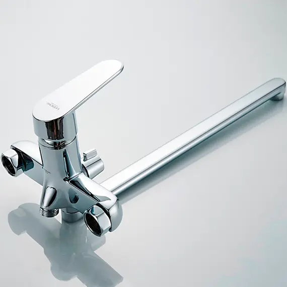 Комплект смесителей 3 в 1 Ledeme R L9022 для ванны, умывальника и душа хром, изображение 14