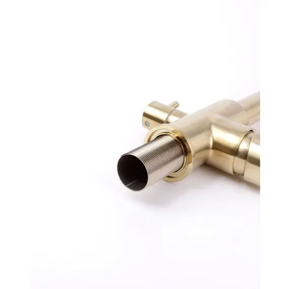 Смеситель для кухни со встроенным краном под фильтр питьевой воды Ledeme L4055Y-3 золотой, Название цвета: Золотой, изображение 7