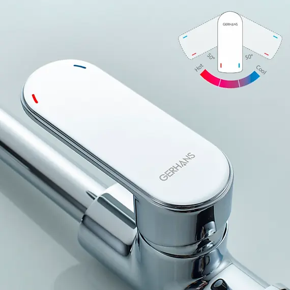 Смеситель для кухни Gerhans K14022 хром, изображение 6