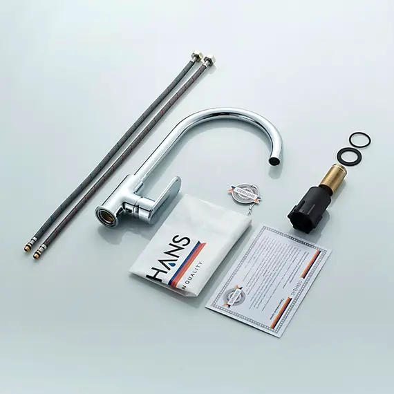 Смеситель для кухни Gerhans K14022 хром, изображение 8