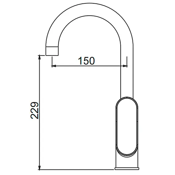 Смеситель для кухни Gerhans K14022T черный, изображение 2