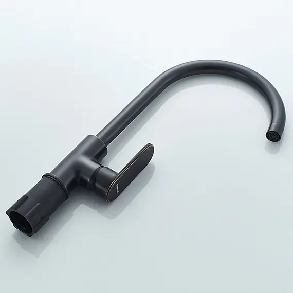 Смеситель для кухни Gerhans K14022T черный, изображение 3