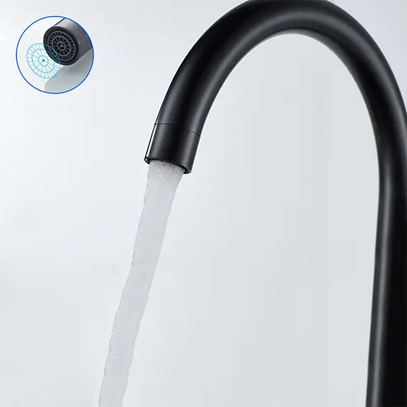 Смеситель для кухни Gerhans K14022T черный, изображение 5