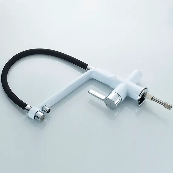 Смеситель для кухни с гибким изливом и встроенным краном под фильтр питьевой воды Gerhans K14 K14090-2 хром, изображение 3