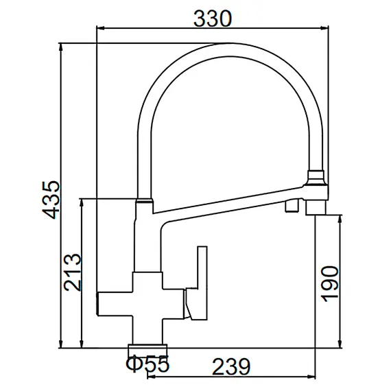 Смеситель для кухни с гибким изливом и встроенным краном под фильтр питьевой воды Gerhans K14090W-2 белый/хром, изображение 2