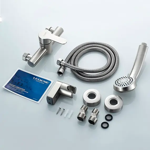 Смеситель для душа Ledeme L72003 суперсталь, изображение 10