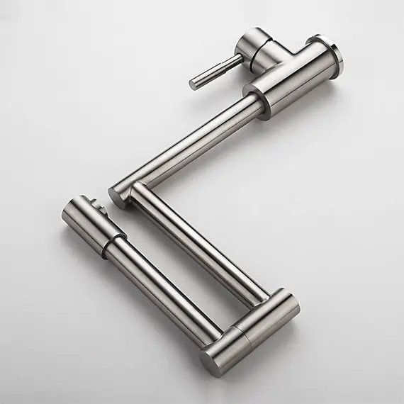 Смеситель для кухни со складным изливом Ledeme L74005 нержавеющая сталь, изображение 6