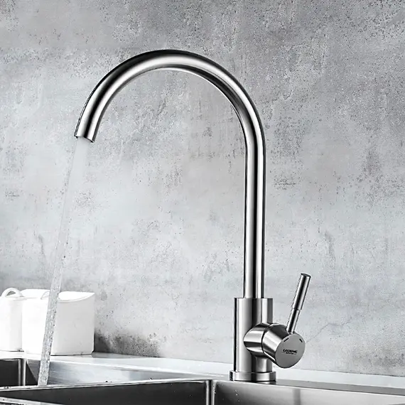 Смеситель для кухни Ledeme L74998A-3 суперсталь, изображение 8