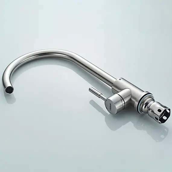 Смеситель для кухни Ledeme L74998A-3 суперсталь, изображение 9