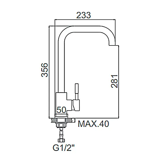 Смеситель для кухни Ledeme R L74998A-4 суперсталь, изображение 2