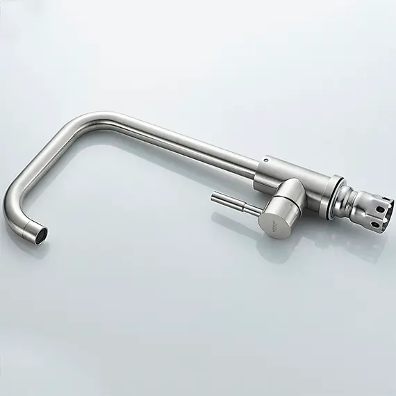 Смеситель для кухни Ledeme R L74998A-4 суперсталь, изображение 3