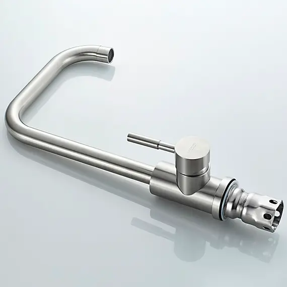 Смеситель для кухни Ledeme R L74998A-4 суперсталь, изображение 9