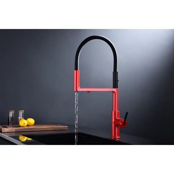 Смеситель для кухни Paulmark Tornado Starke To213402-FI пламя с краном для фильтра питьевой воды, изображение 5