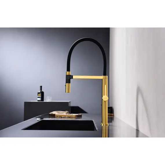 Смеситель для кухни Paulmark Leader Starke Le214101-BG брашированное золото, изображение 3