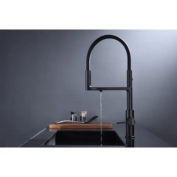 Смеситель для кухни Paulmark Tornado Starke To213402-401 антрацит с краном для фильтра питьевой воды, изображение 3