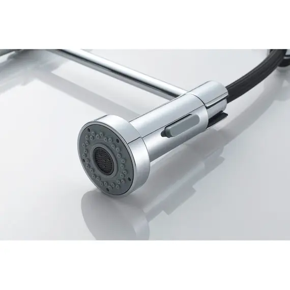 Смеситель для кухни с гибким изливом на пружине Ledeme L4080 хром, изображение 3