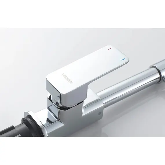 Смеситель для кухни с гибким изливом на пружине Ledeme L4080 хром, изображение 4