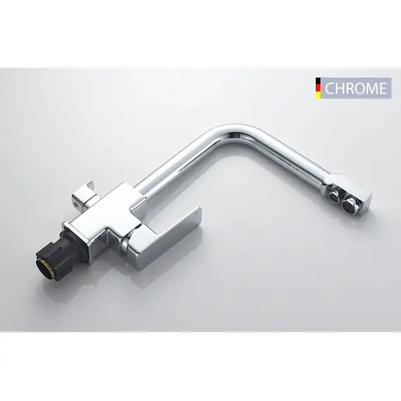 Смеситель для кухни со встроенным фильтром (краном) под питьевую воду Ledeme L4080-3 хром, изображение 3