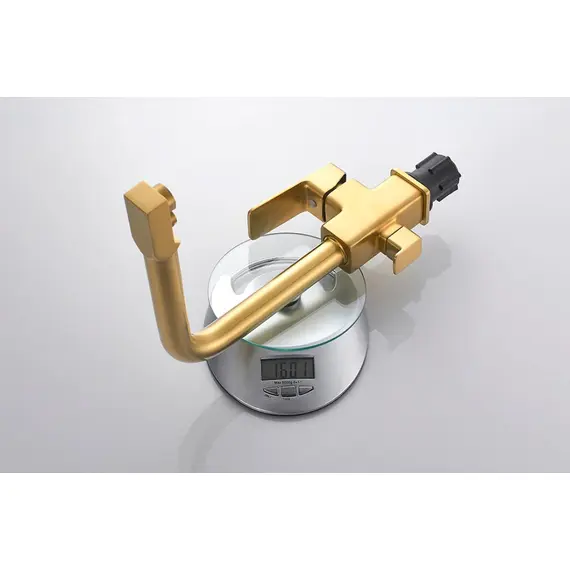 Смеситель для кухни со встроенным фильтром (краном) под питьевую воду Ledeme L4080Y-3 золотой сатин, изображение 7