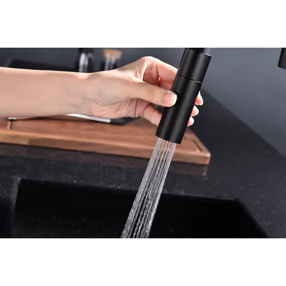 Смеситель для кухни Paulmark Tornado Starke To213402-401 антрацит с краном для фильтра питьевой воды, изображение 8