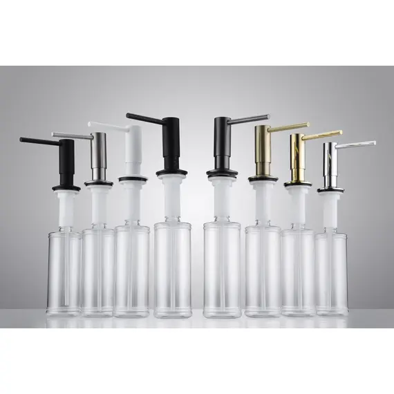 Дозатор для жидкого мыла Paulmark Decus D004-GM воронёная сталь, изображение 3