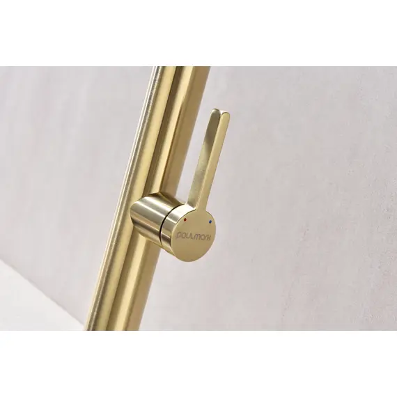 Смеситель для кухни Paulmark Leader Starke Le214101-SBG светлое брашированное золото, изображение 6