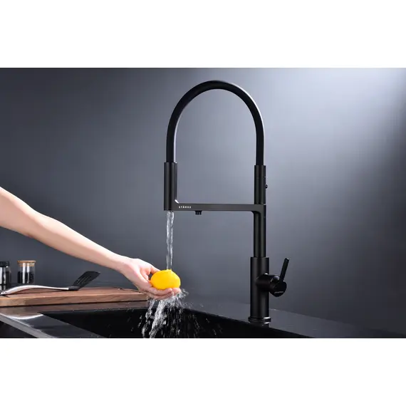 Смеситель для кухни Paulmark Tornado Starke To213402-401 антрацит с краном для фильтра питьевой воды, изображение 6