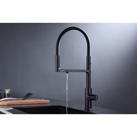 Смеситель для кухни Paulmark Tornado Starke To213402-401 антрацит с краном для фильтра питьевой воды, изображение 5