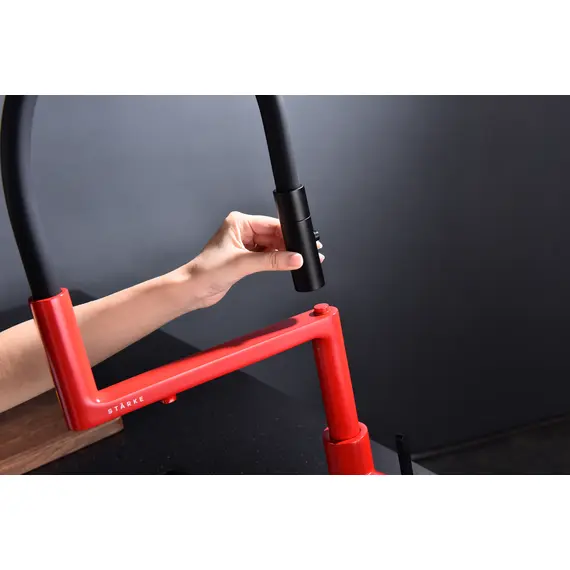 Смеситель для кухни Paulmark Tornado Starke To213402-FI пламя с краном для фильтра питьевой воды, изображение 10