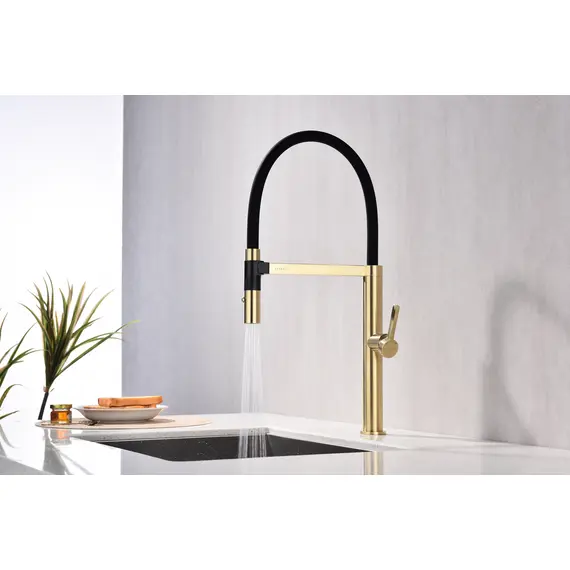 Смеситель для кухни Paulmark Leader Starke Le214101-SBG светлое брашированное золото, изображение 11