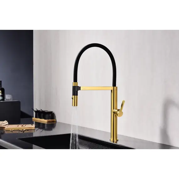 Смеситель для кухни Paulmark Leader Starke Le214101-BG брашированное золото, изображение 8